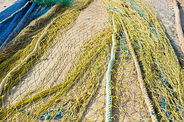 Image showing Fishing nets