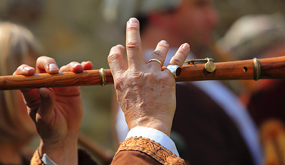 Image showing Flute performance abstract