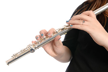 Image showing Closeup Musical Flute