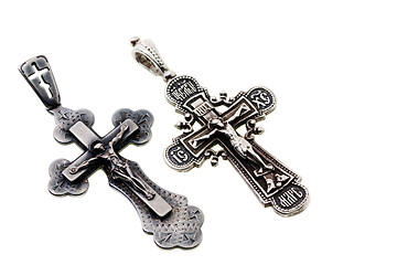 Image showing Metal crosses