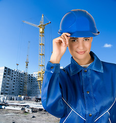 Image showing Builder girl