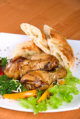 Image showing roasted chicken drumstick