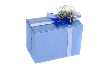 Image showing blue gift box