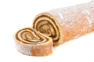 Image showing Chocolate Swiss roll