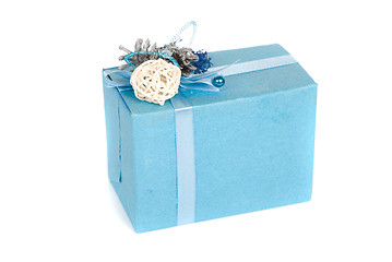 Image showing blue gift box