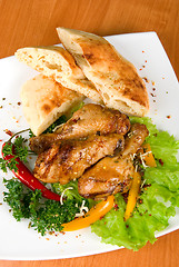 Image showing roasted chicken drumstick