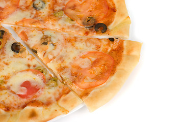 Image showing Margarites pizza