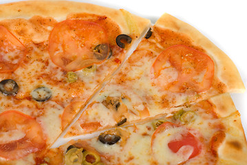 Image showing Margarites pizza