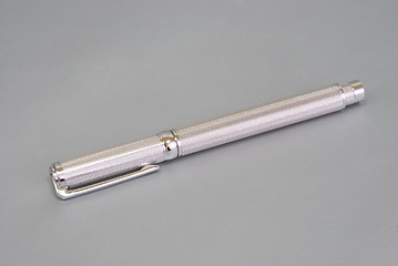 Image showing pen of white gold