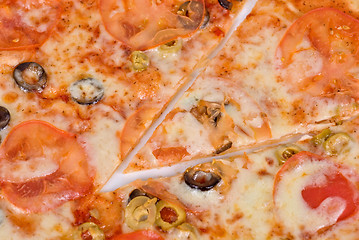 Image showing Margarites pizza