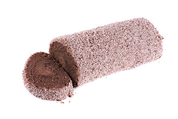 Image showing Chocolate Swiss roll