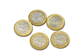 Image showing euro coins