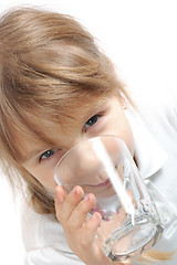 Image showing child drinking water