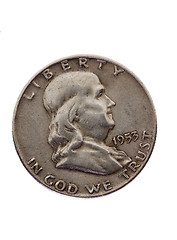 Image showing Old coin (silver)