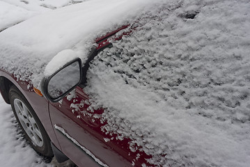 Image showing Winter morning with snow