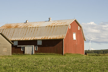 Image showing Red Wooden Barn