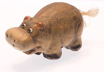 Image showing Clay hippopotamus I