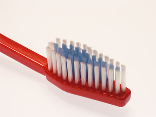 Image showing Red toothbrush