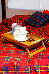 Image showing Breakfast in bed