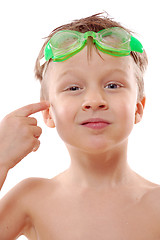 Image showing boy with goggles