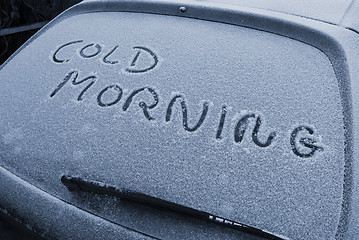 Image showing Cold morning Denmark