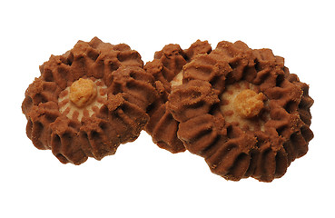 Image showing A stack of cookies, isolated