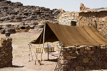 Image showing A berber tent in Moroco.