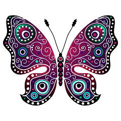 Image showing Bright abstract butterfly