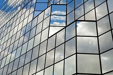 Image showing Glass office building.