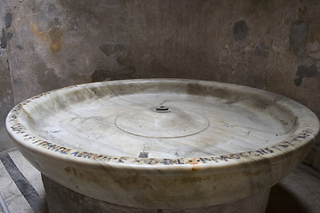 Image showing Pompeii, calidarium of the thermal baths of the forum