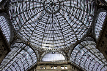 Image showing Galleria Umberto  in Naples (Italy).