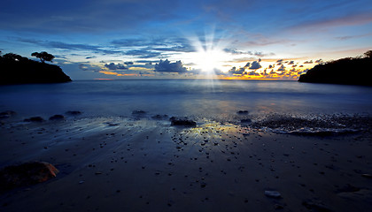 Image showing Sunset Curacao