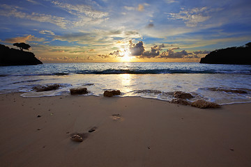 Image showing Sunset Curacao