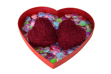 Image showing nValentine day heart shaped clews
