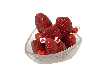 Image showing Valentine day strawberries