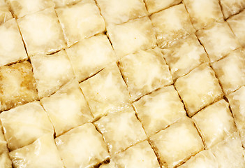 Image showing Unbaked baklava