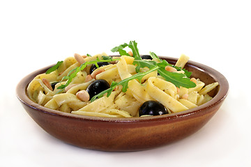 Image showing Pasta with rucola