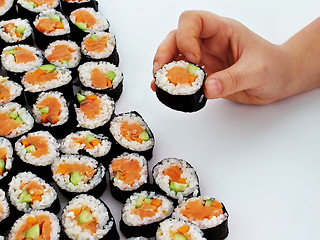 Image showing roll sushi