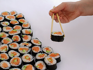 Image showing roll sushi