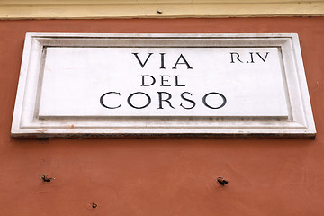 Image showing Via del Corso