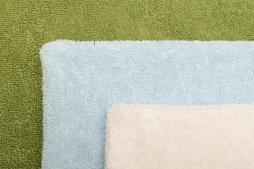 Image showing Three bath towels