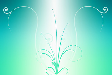 Image showing abstract background of green