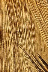 Image showing Detail of wooden cut texture - rings and saw cuts - oak - background