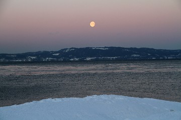 Image showing Moon at sunrise