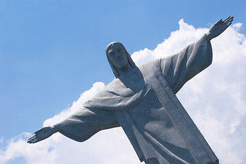 Image showing Christ statue in Corcovado in Rio de Janeiro