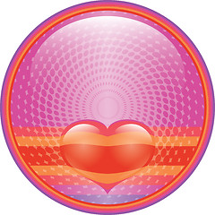 Image showing Heart internet button