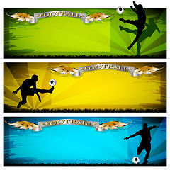 Image showing soccer vector banners