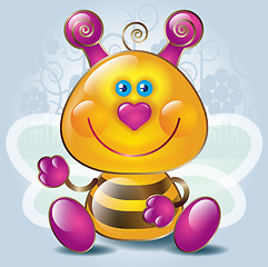 Image showing Cartoon little Bee 