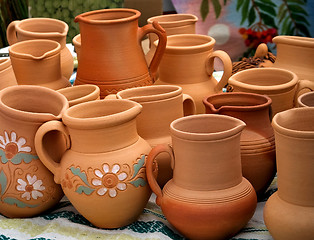 Image showing clay pots