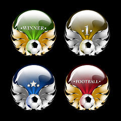 Image showing vector football emblem